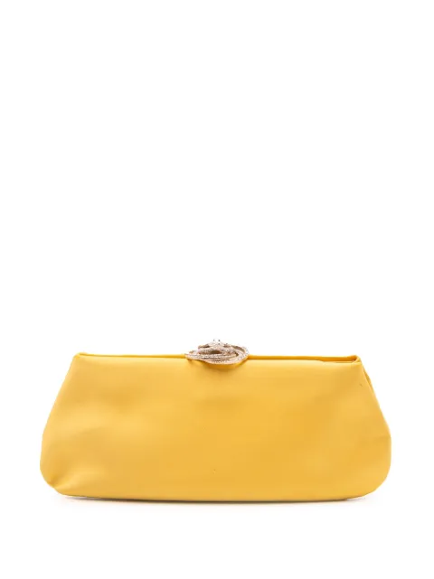 CHANEL Pre-Owned 2011 Satin Crystal Camellia Evening Frame clutch bag