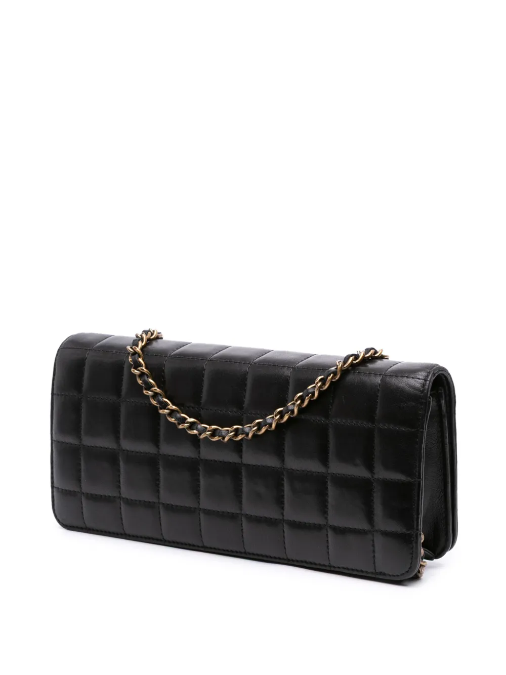 Pre-owned Chanel 2010-2011 Paris Byzance Lambskin Jeweled Evening Clutch With Chain Crossbody Bag In Black