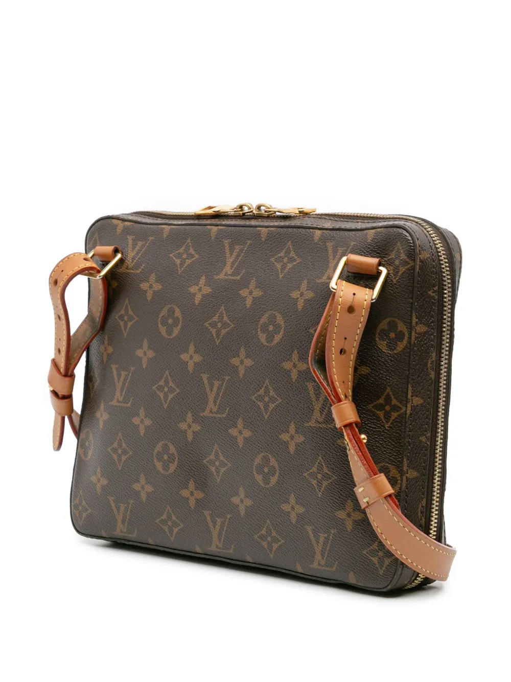 Pre-owned Louis Vuitton 2019 Monogram Soft Trunk Messenger Pm Crossbody Bag In Brown