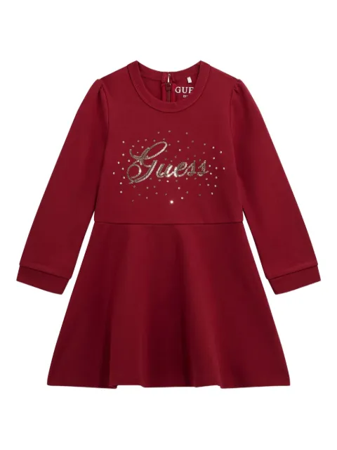 guess kids sequin-embellished flared dress