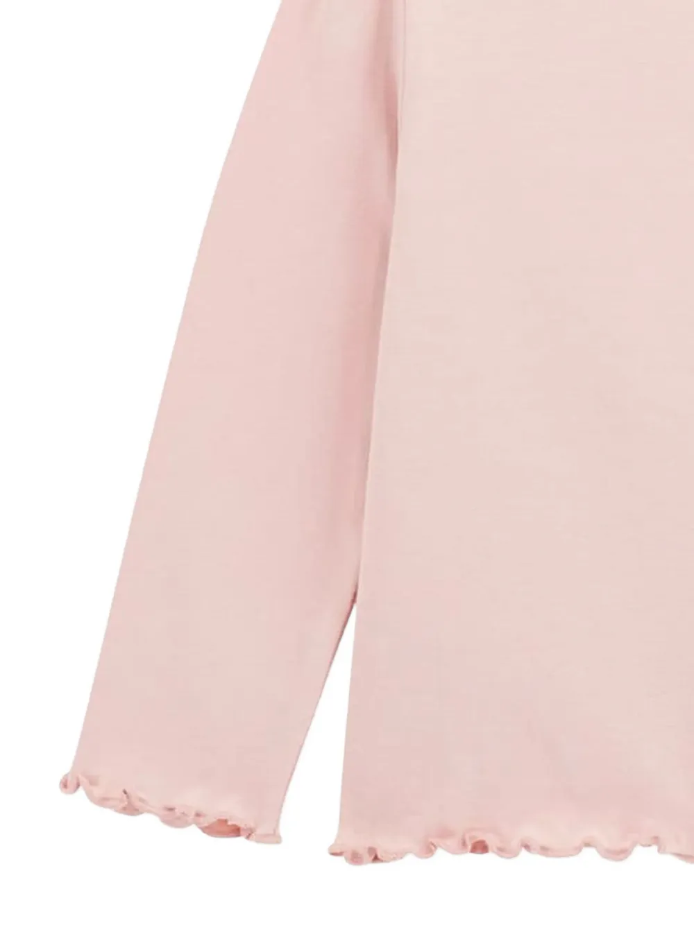 Guess Girls Long Sleeve Slogan T-shirt In Pink