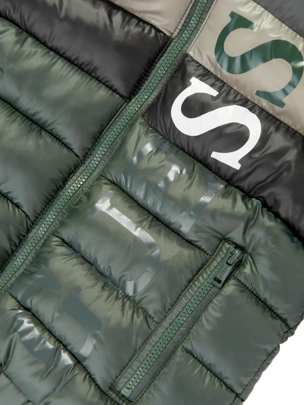 guess kids Donsjack met capuchon Groen