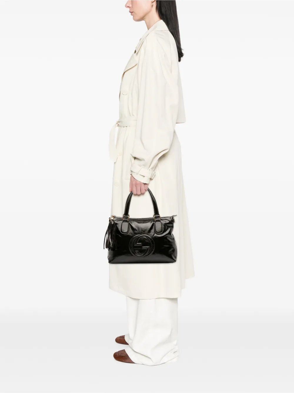 Gucci Pre-Owned 2016-2025 Small Patent Soho Working satchel | Pre-Owned | Image 2