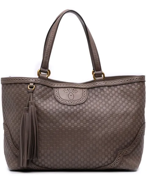 Gucci Pre-Owned 2016-2025 Microguccissima Brogue Duilio tote bag