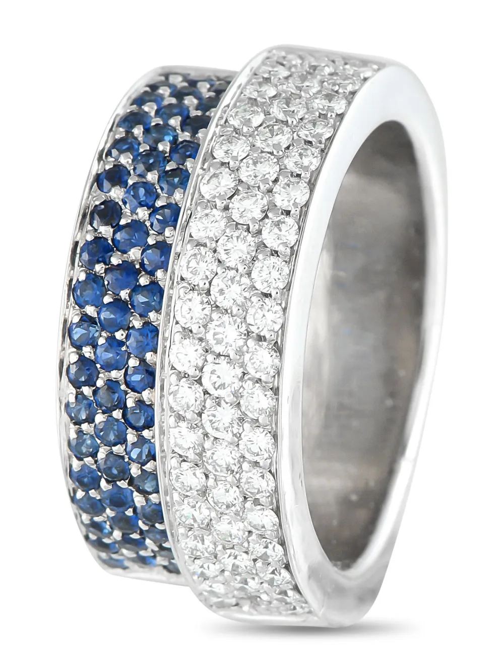 Giorgio Visconti 18K white gold sapphire and diamond ring | Image 2