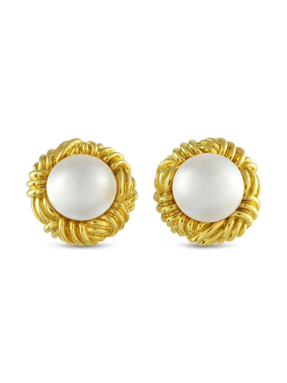 Tiffany & Co. 18K yellow gold mabe pearl earrings | Gold | Image 1