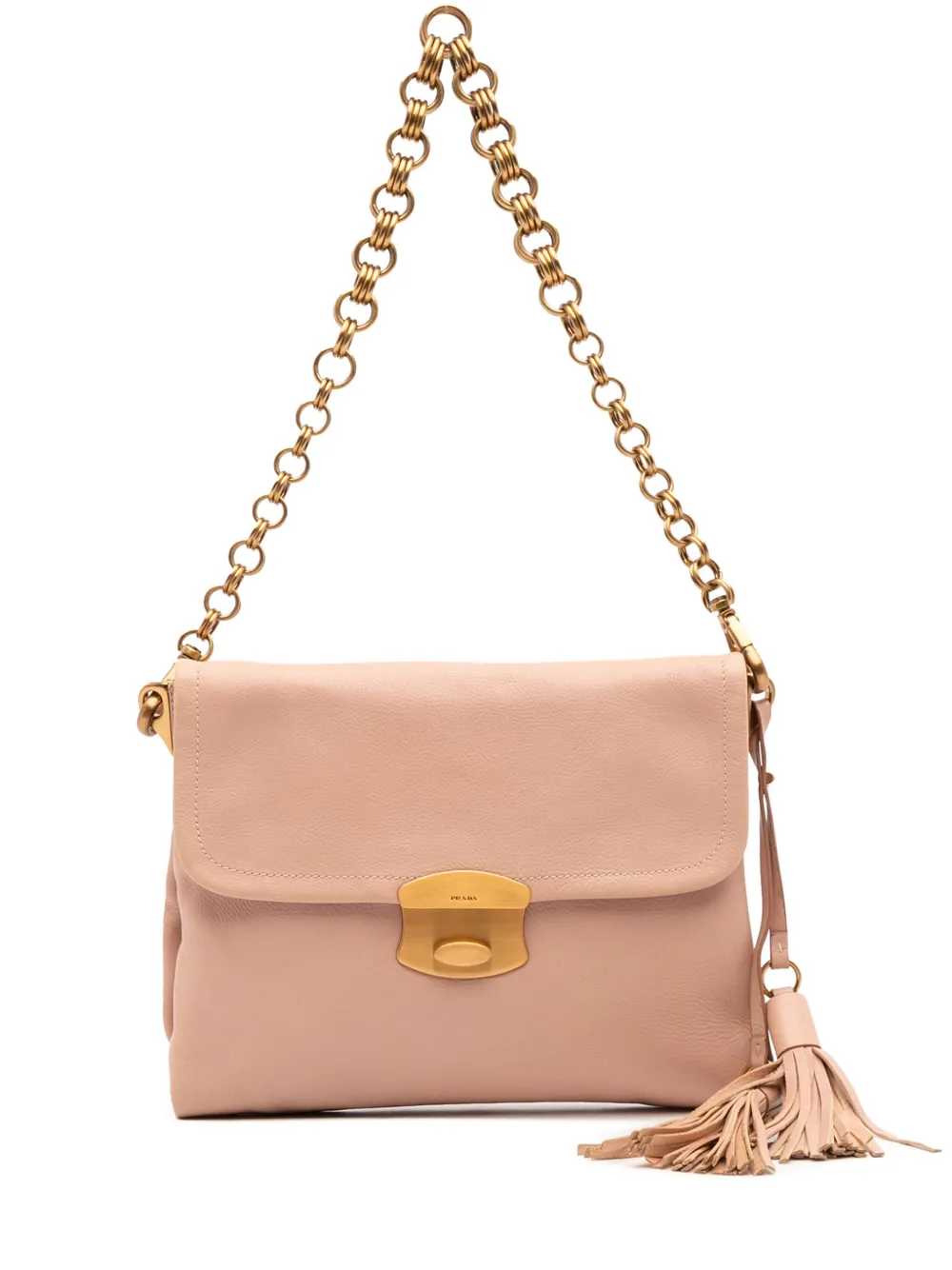 Prada Pre-Owned 2010-2025 Soft Calf Tassel Chain shoulder bag | Pink | Image 1