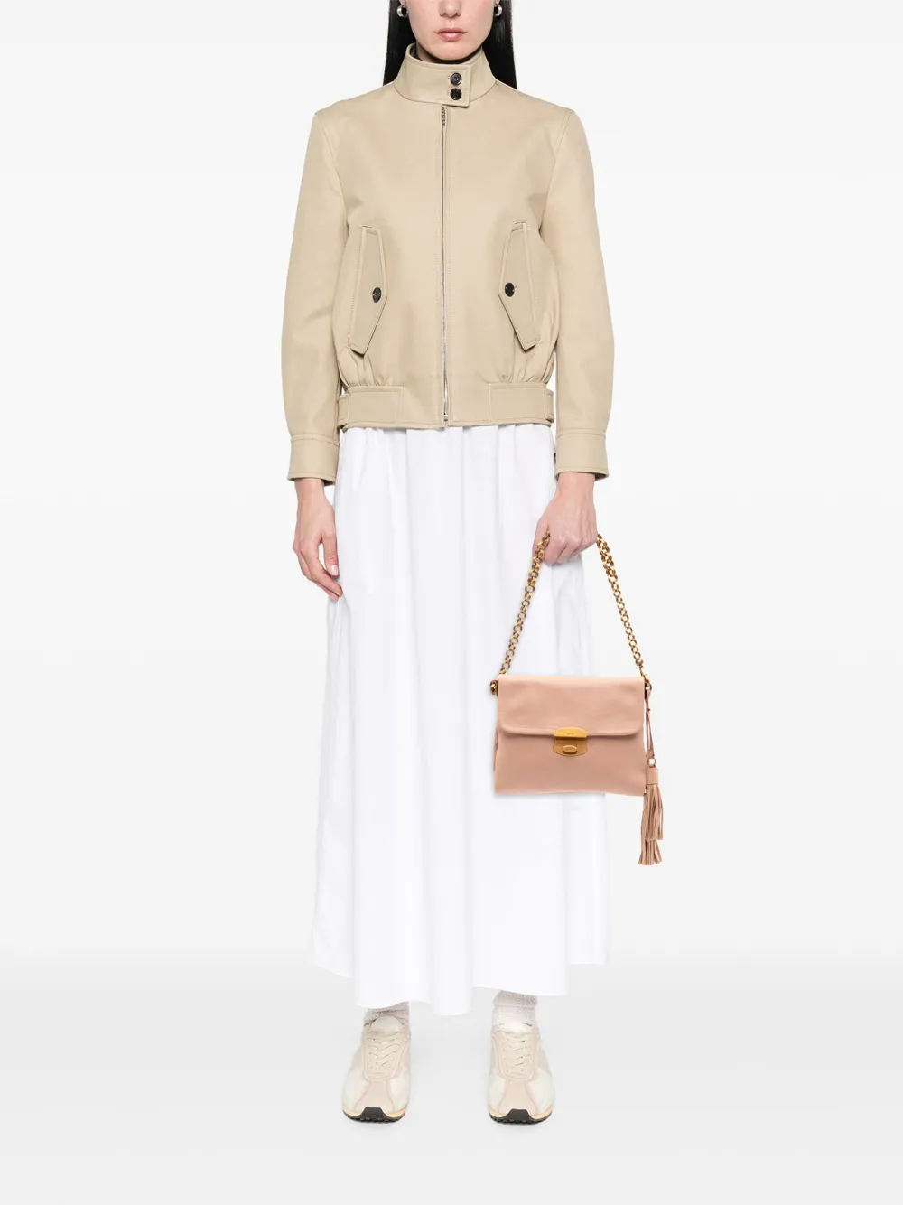 Prada Pre-Owned 2010-2025 Soft Calf Tassel Chain shoulder bag | Pre-Owned | Image 2