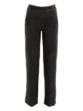 Avenue Montaigne Carla textured trousers - Brown
