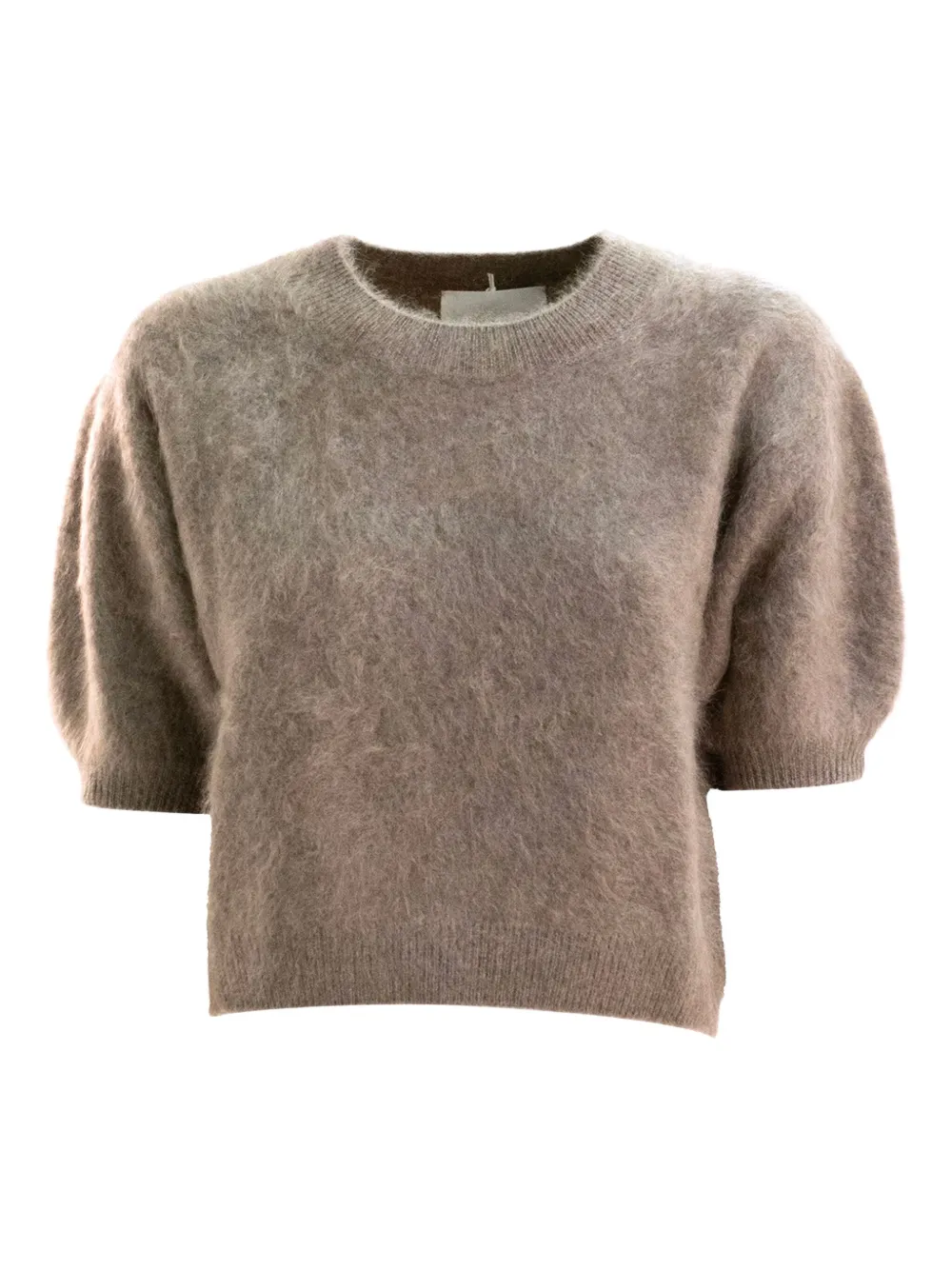Lisa Yang puff-sleeve T-shirt | Brown | Image 1
