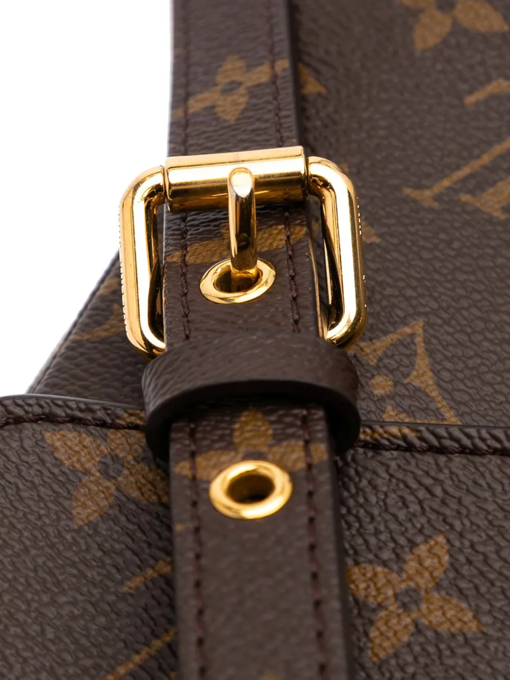 Pre-owned Louis Vuitton 2018 Monogram Pochette Metis Satchel In Brown