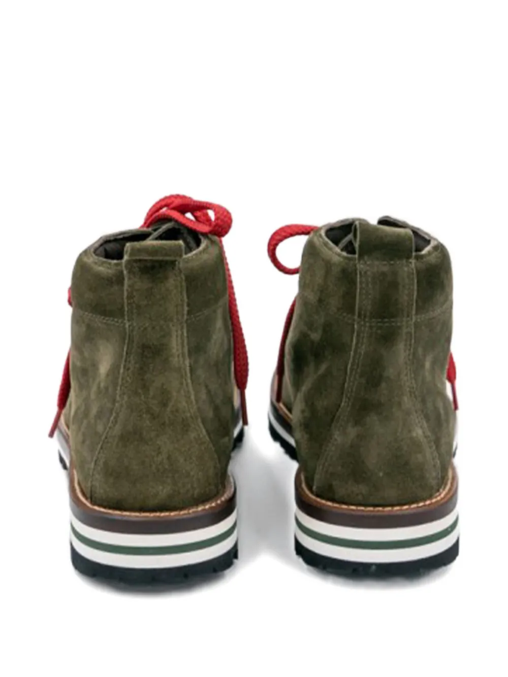 MONPIZ Falcade lace-up suede boots Green
