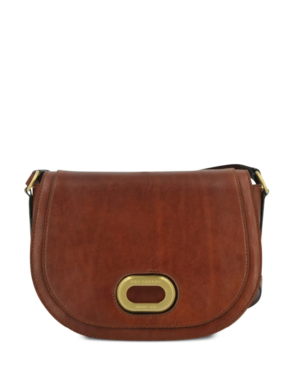 The Bridge logo-plaque leather crossbody bag | Brown | Image 1