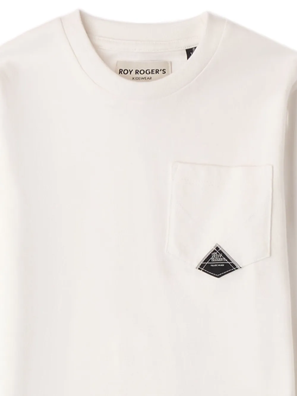 Roy Rogers Kids T-shirt met opgestikte zak en lange mouwen Beige