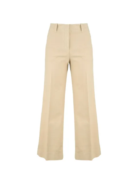 Incotex pressed-crease wide-leg trousers