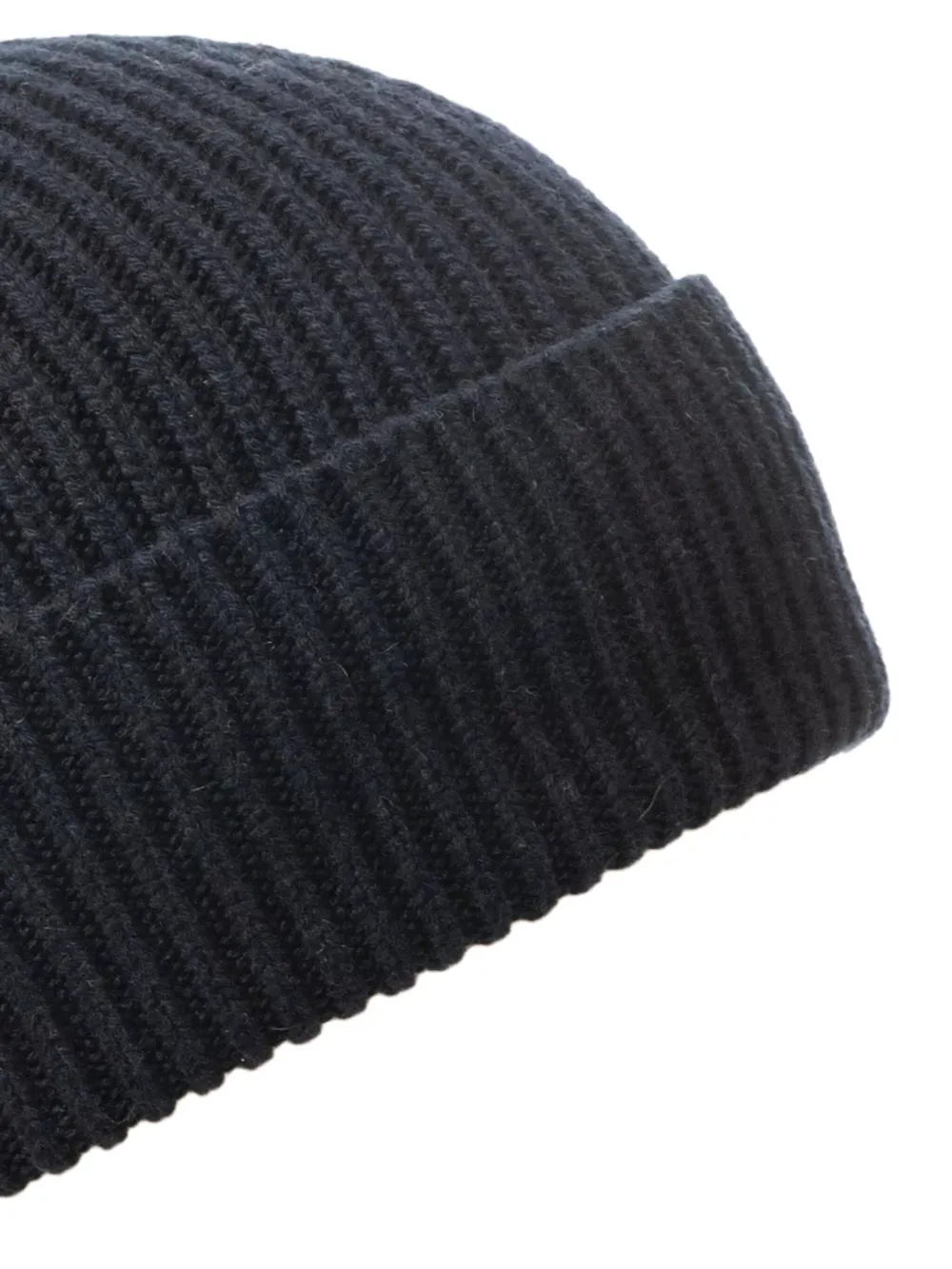 Inverni ribbed cashmere beanie hat - Blauw