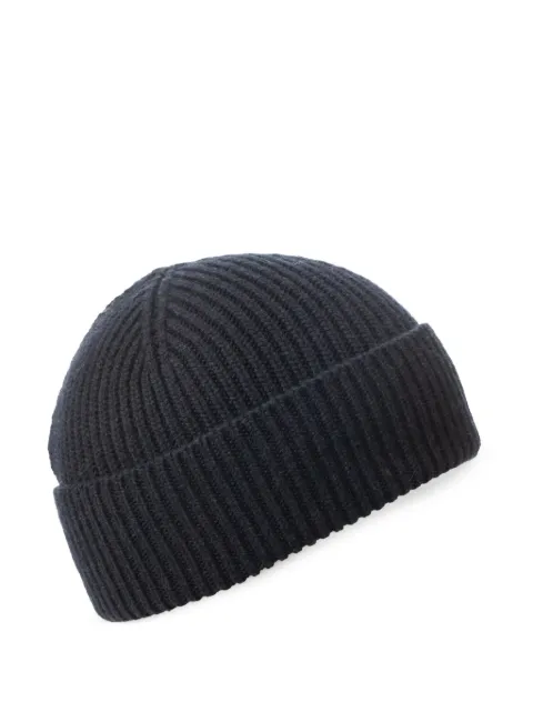 Inverni ribbed cashmere beanie hat