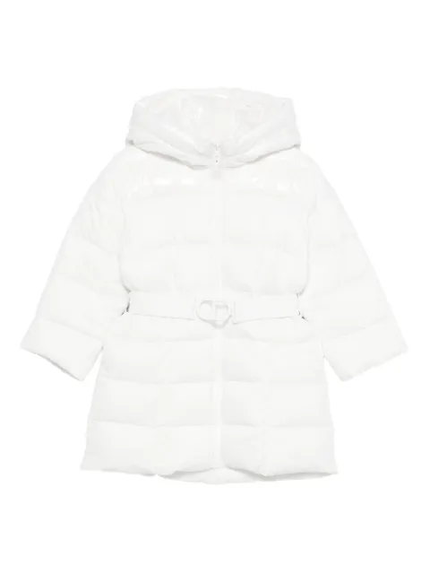 TWINSET Kids hooded belted coat
