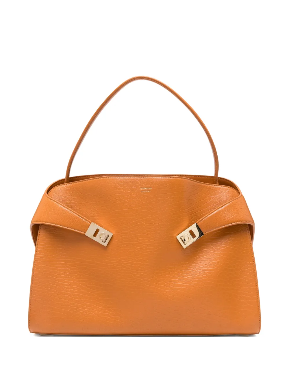 Ferragamo leather shoulder bag | Orange | Image 1