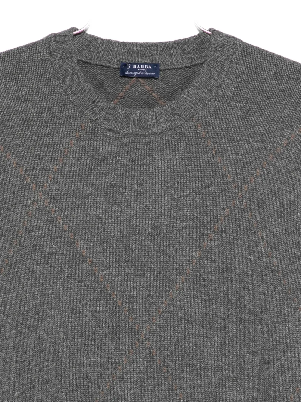 Barba Napoli Crew-neck Sweater In Gray