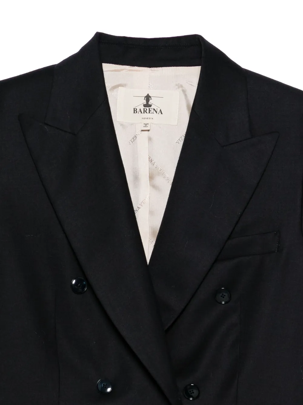 Barena Venezia Double-breasted Suit Jacket In Black