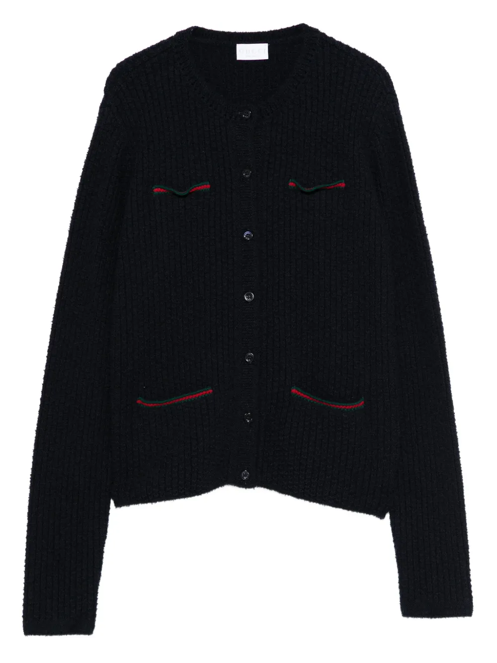 Gucci Kids リブ カーディガン - 4180 DARK BLUE Gucci Kids リブ カーディガン - 4180 DARK BLUE