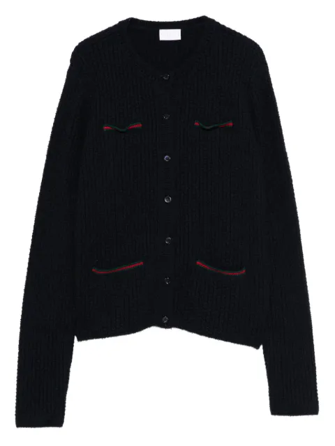 Gucci Kids ribbed wool cardigan