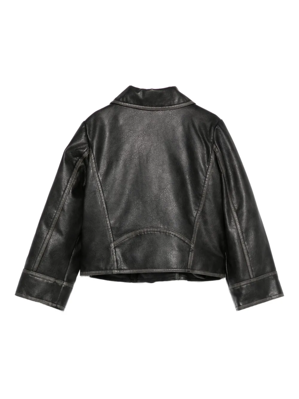 TWINSET Kids veste en cuir à fermeture zippée | Vestes bomber | Image 2