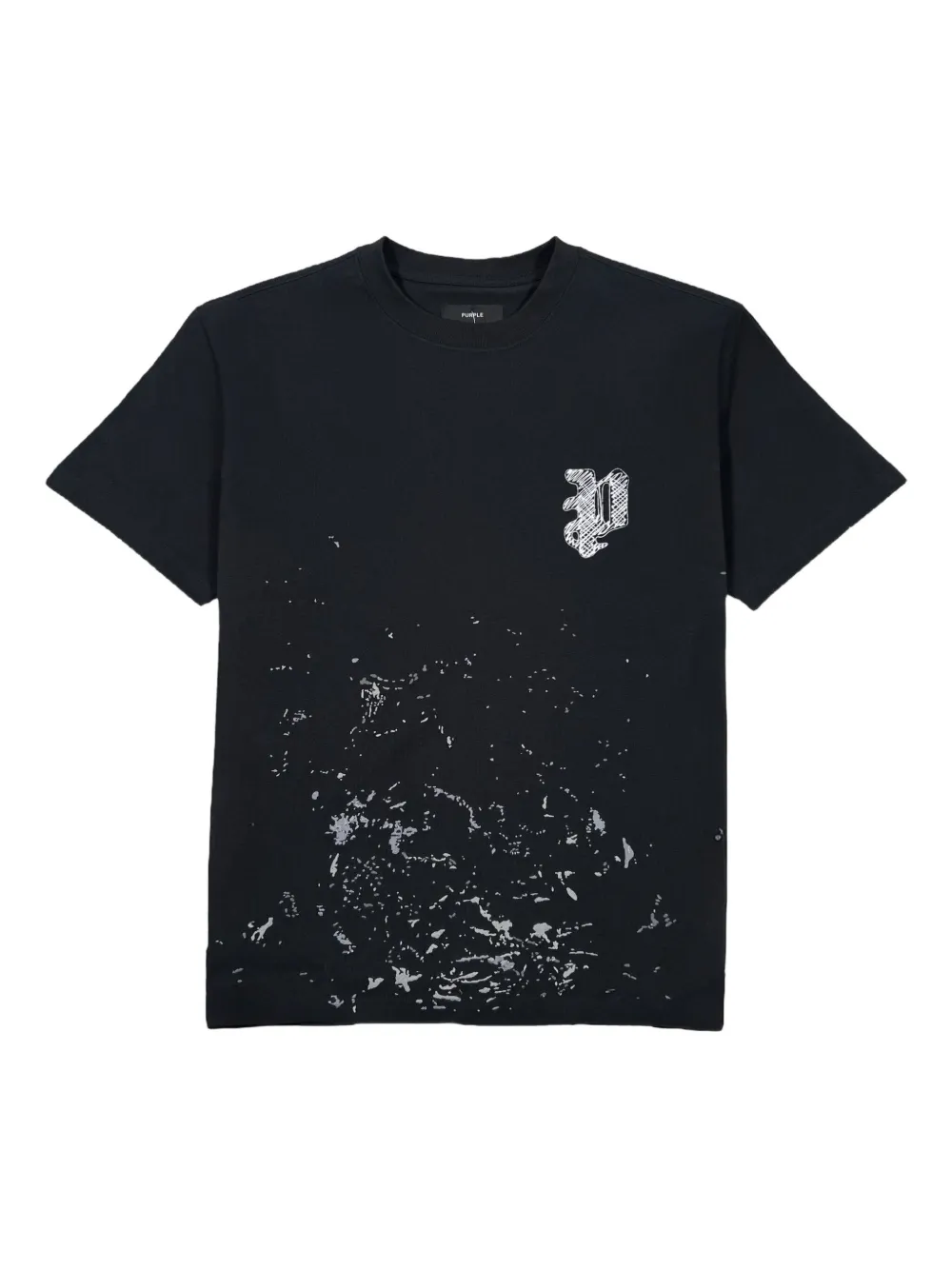 Purple Brand graphic-print cotton T-shirt | Black | Image 1