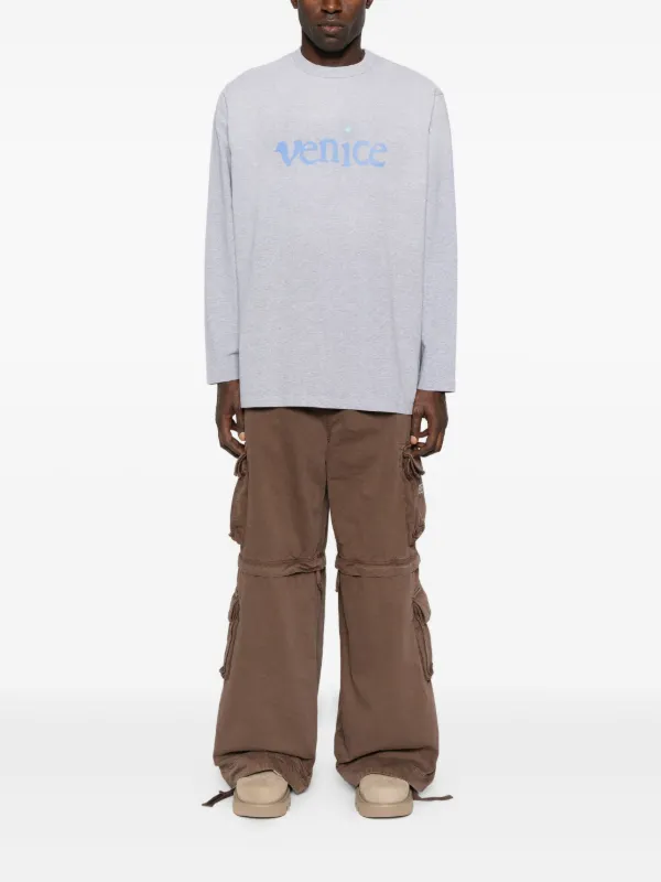 ERL プリント ロングTシャツ | グレー | FARFETCH JP