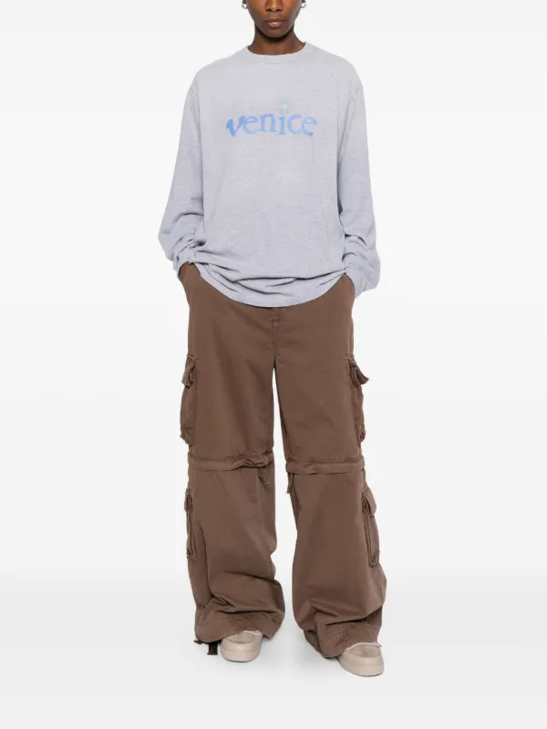 ERL プリント ロングTシャツ | グレー | FARFETCH JP