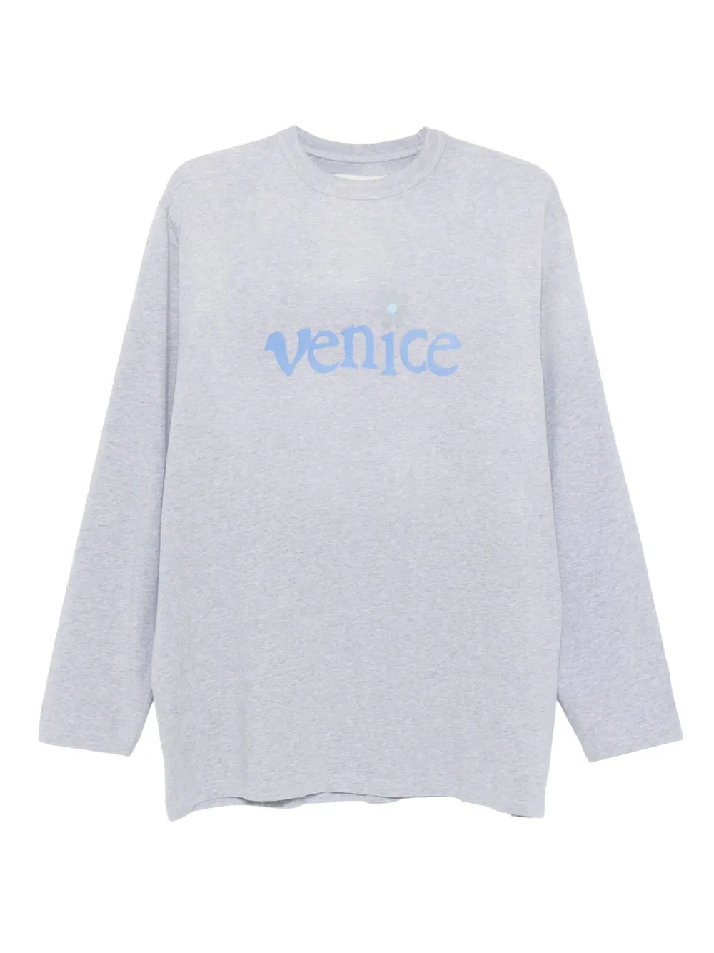 ERL text-print long-sleeve T-shirt | Grey | Image 1