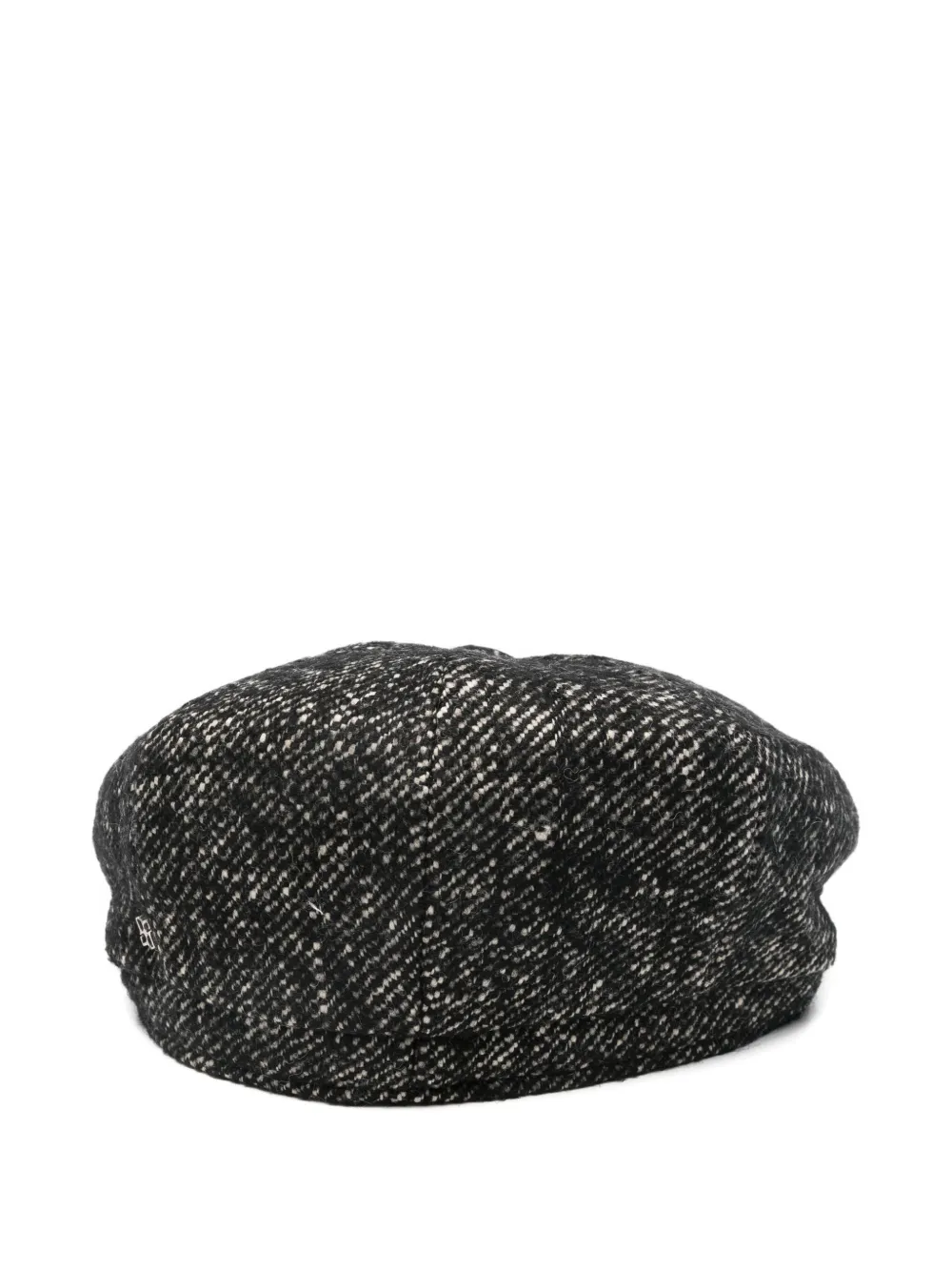 Tagliatore tweed beret - Zwart