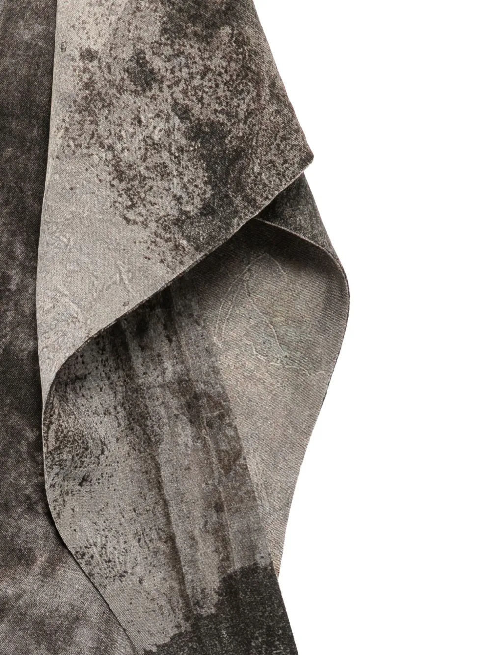 Ziggy Chen Silk Scarf In Gray