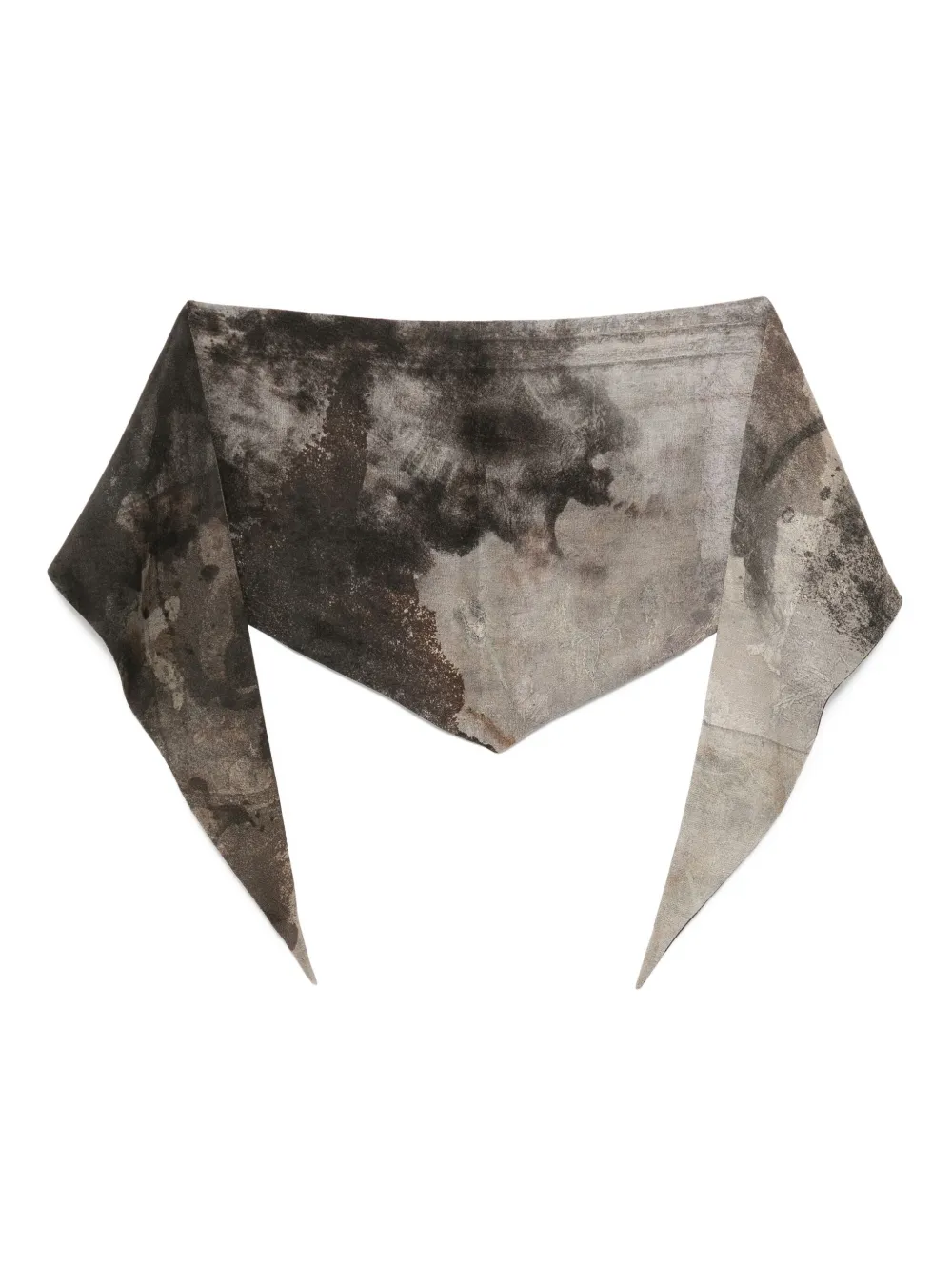 Ziggy Chen silk scarf | Grey | Image 1