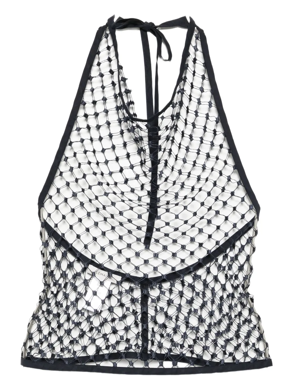 Lemaire Fishnet Halter Top In Blue