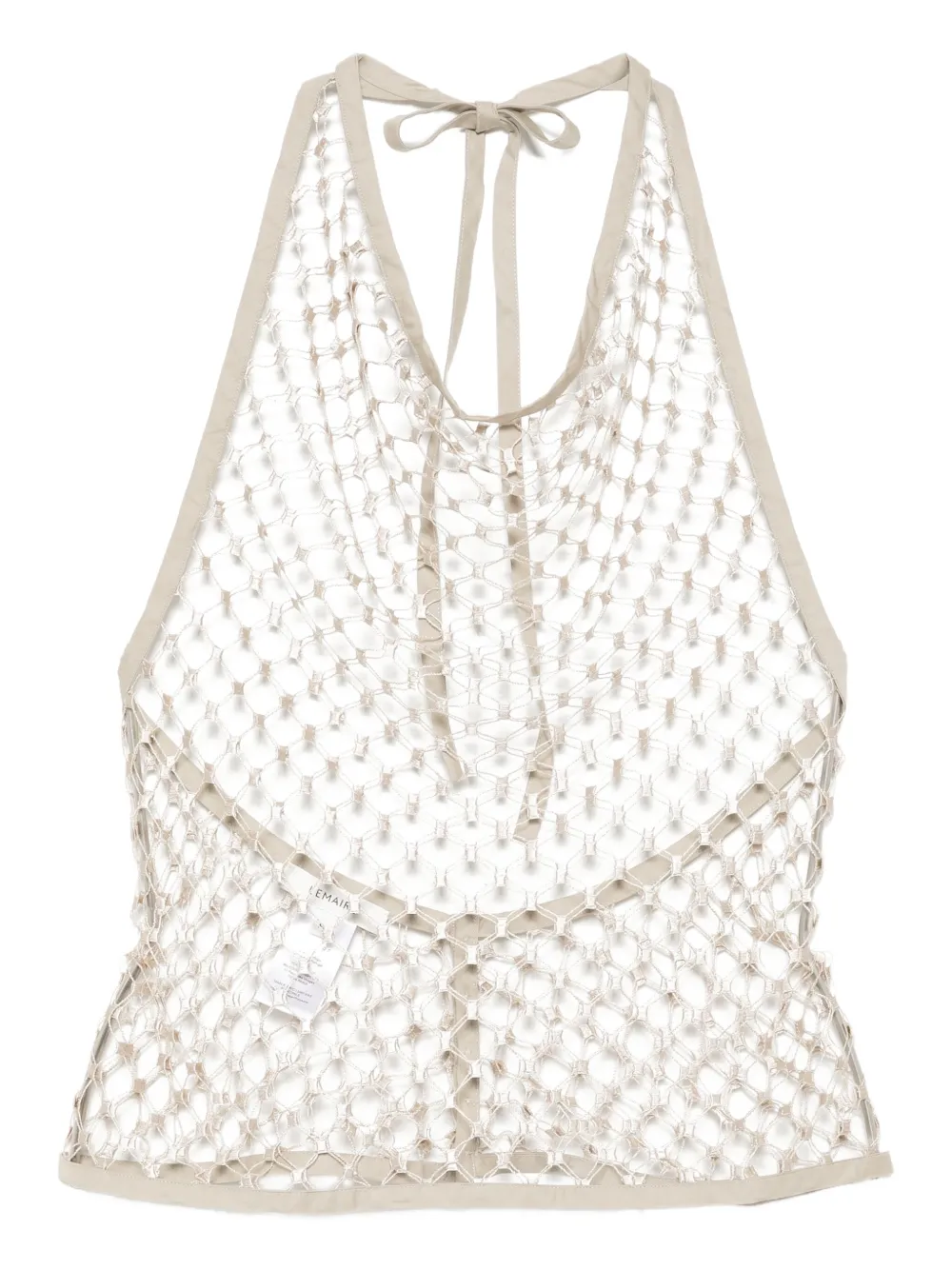 LEMAIRE Fishnet halter top | Neutrals | Image 1