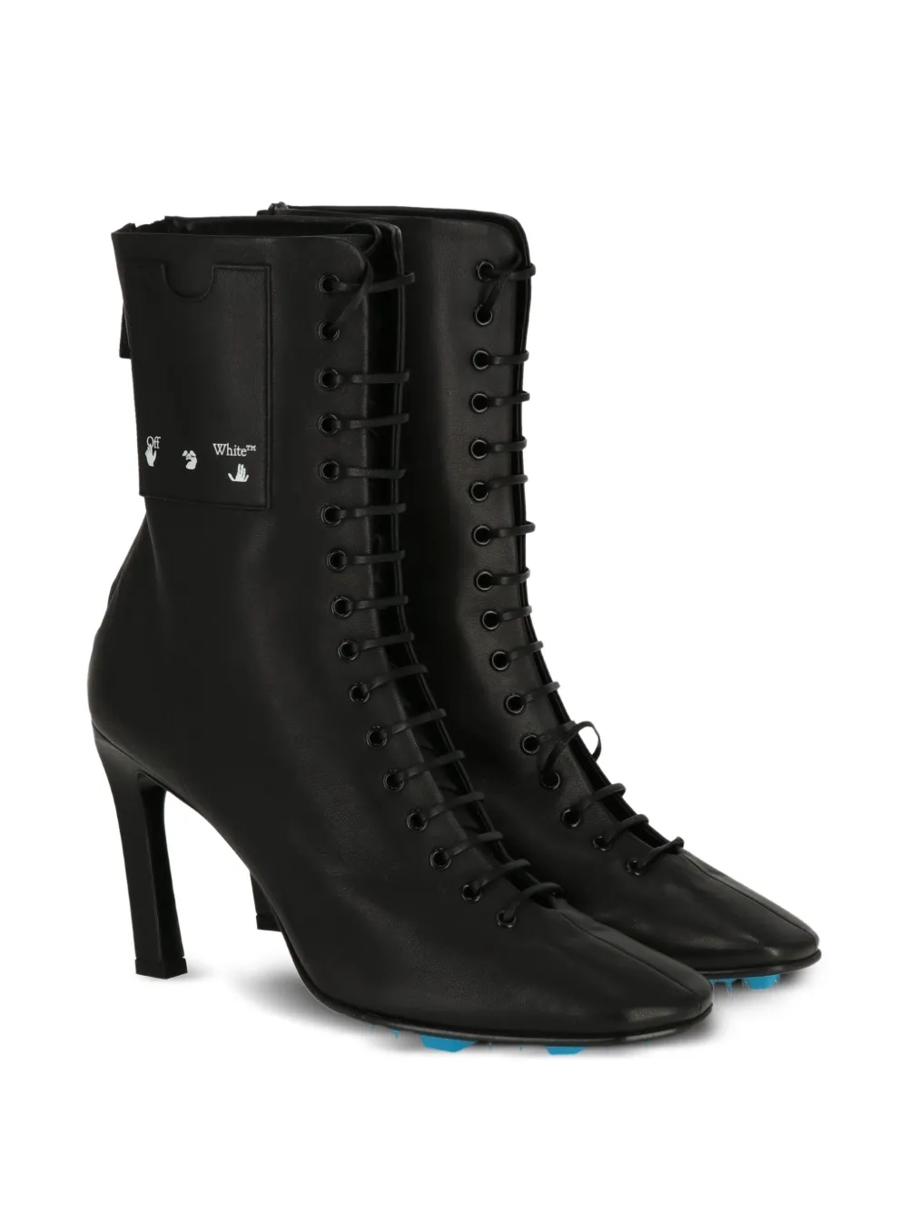 Off-White 95mm lace-up stiletto boots | Ankle Boots | Image 2