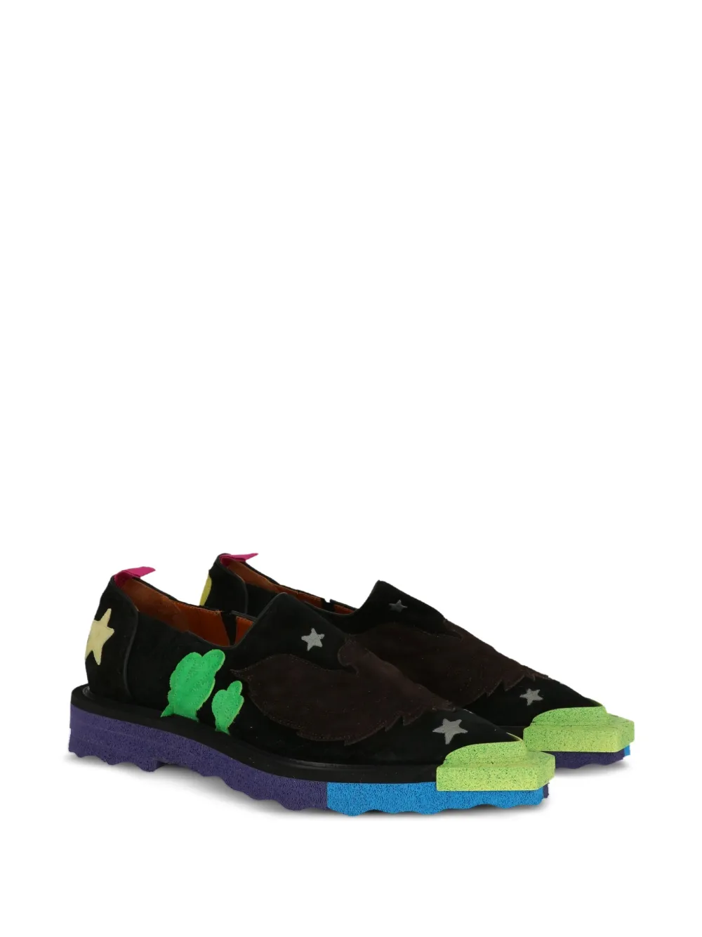 Off-white Suede Sneakers In Black