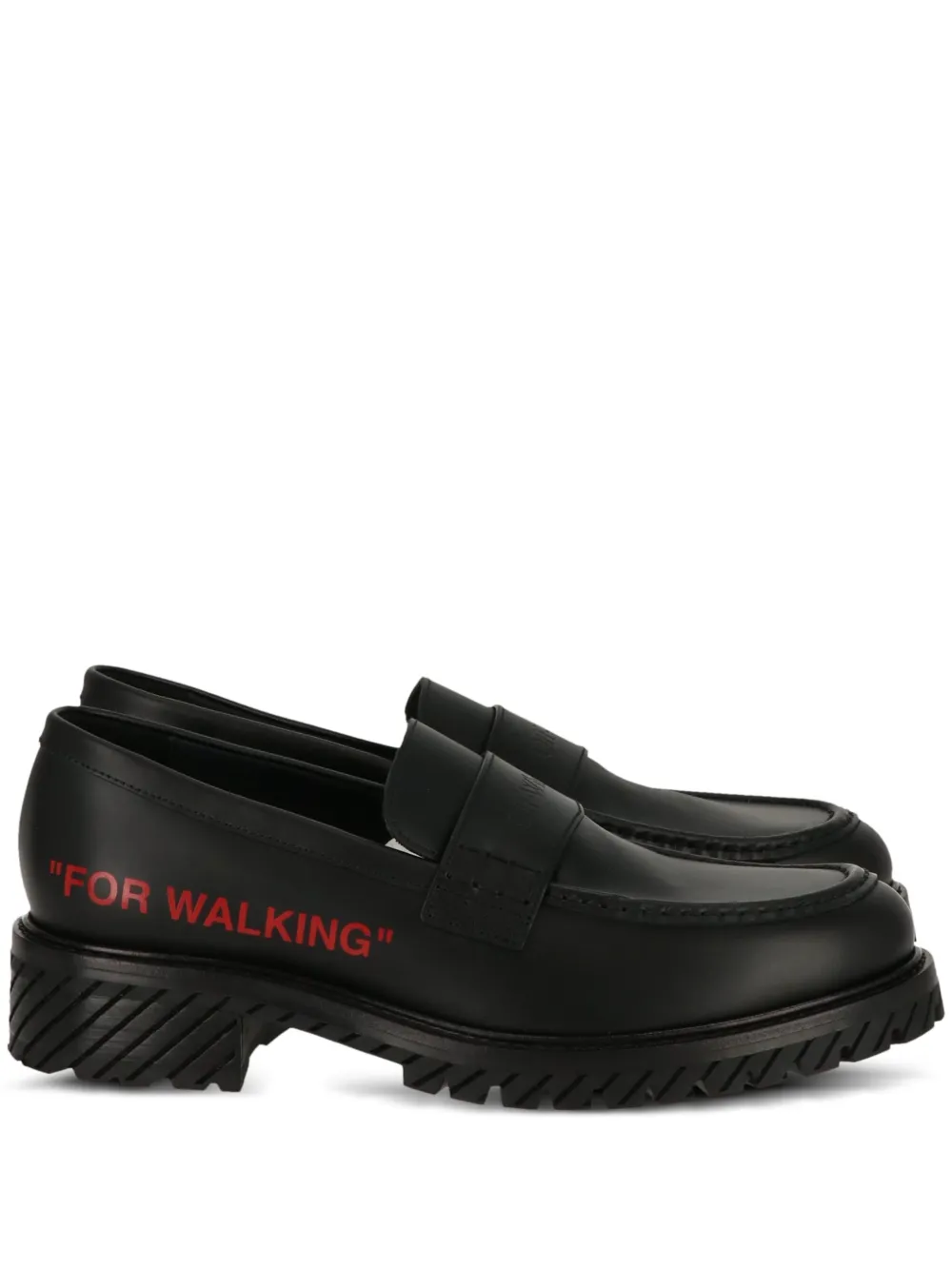 Off-White slogan-print loafers | Image 1