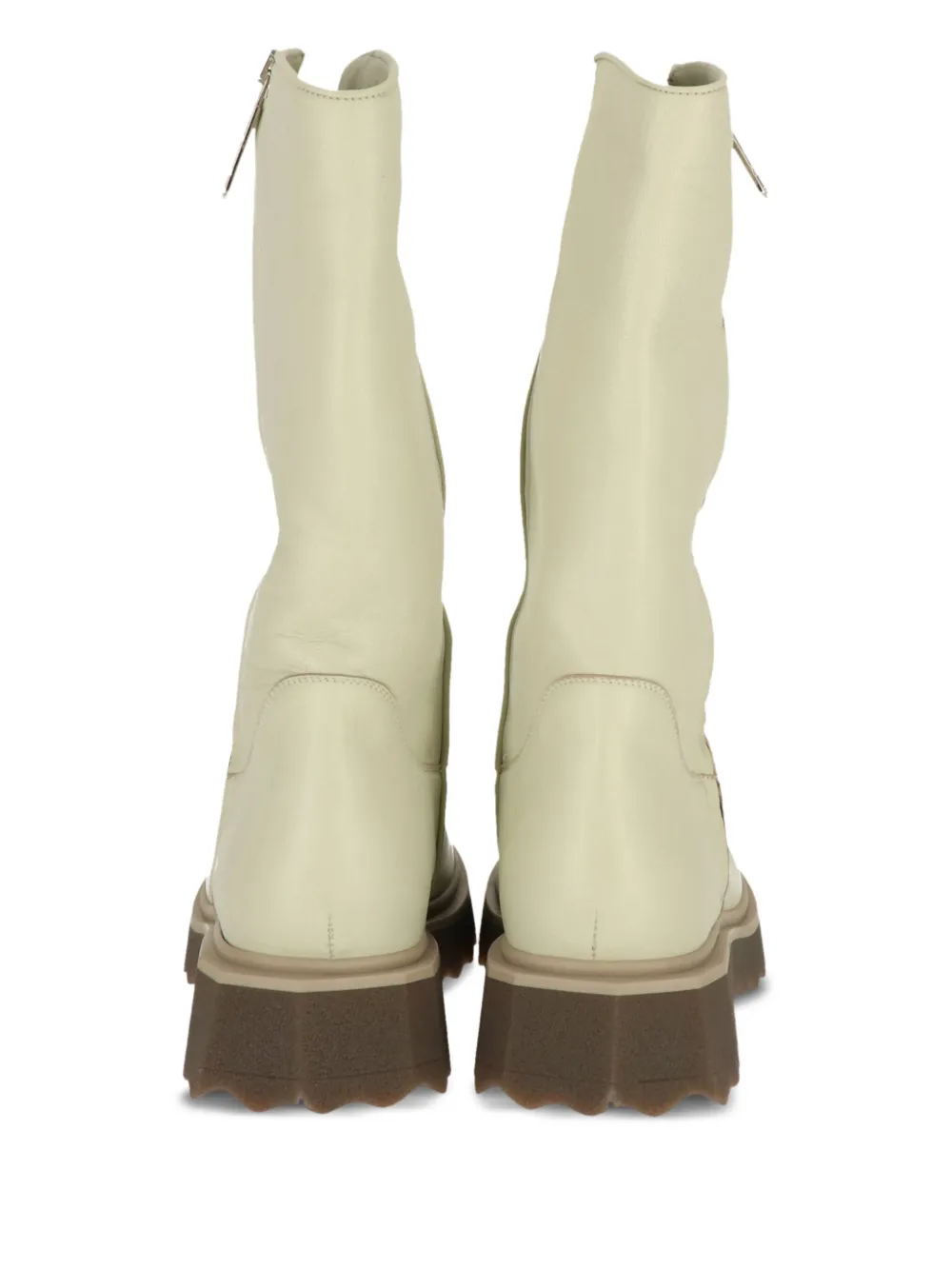 Off-White zip-up boots Neutrals