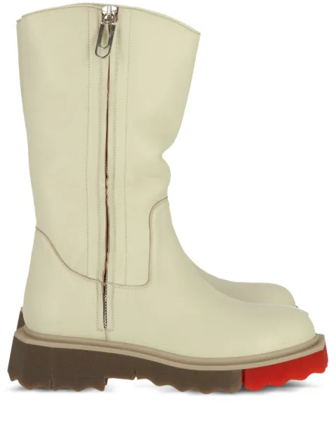 Off-White zip-up boots