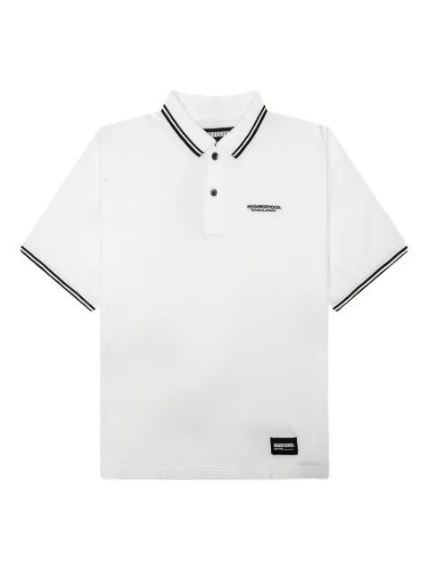 Neighborhood pique-collar polo shirt