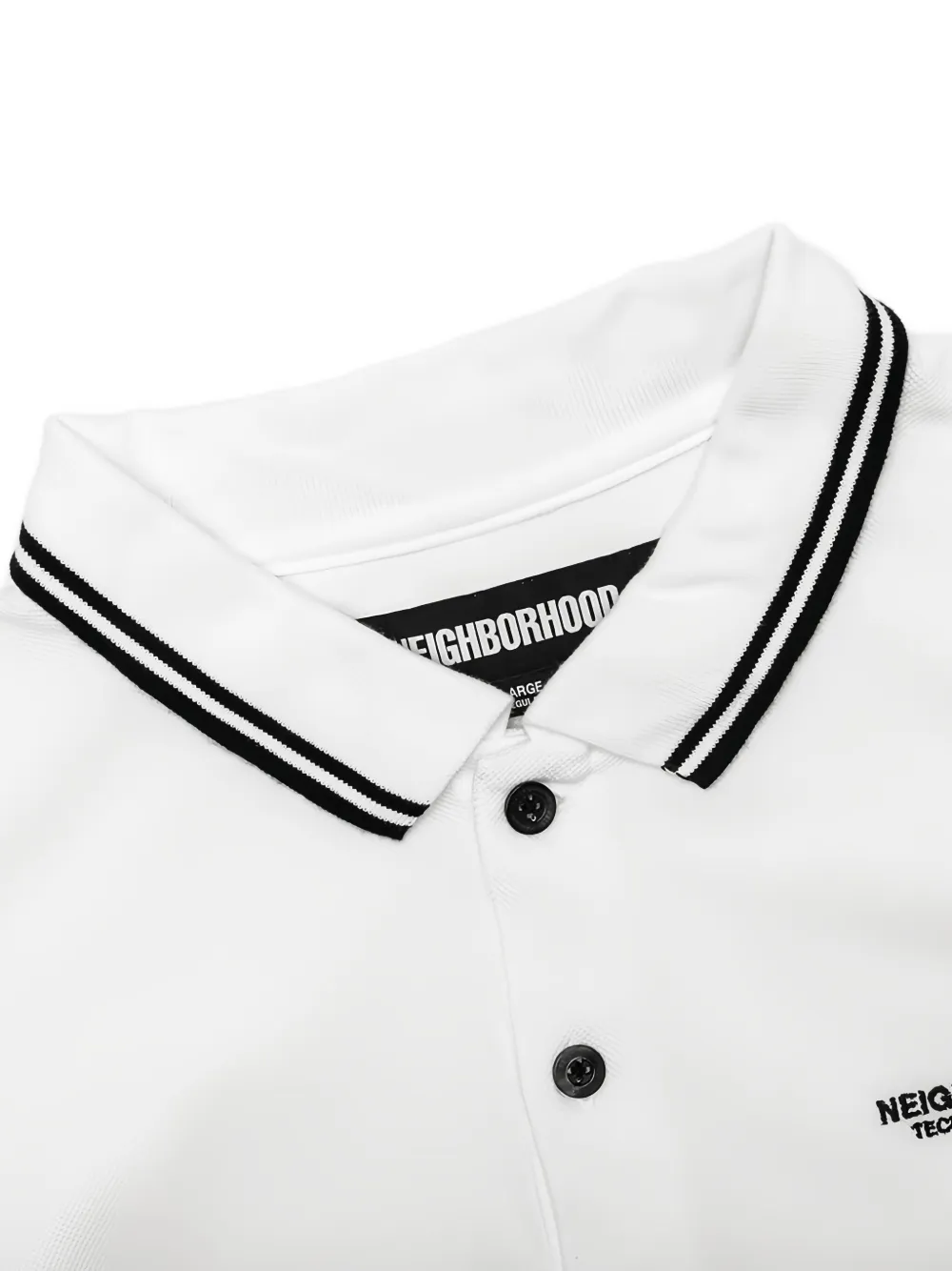 Neighborhood Poloshirt met piquekraag Wit
