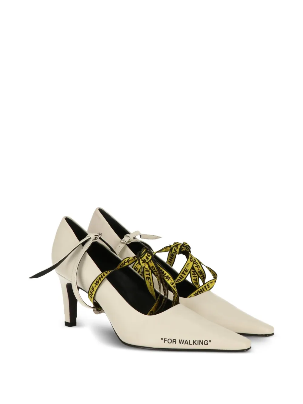 Off-White ribbon-tie pointed pumps | Heeled Pumps | Image 2
