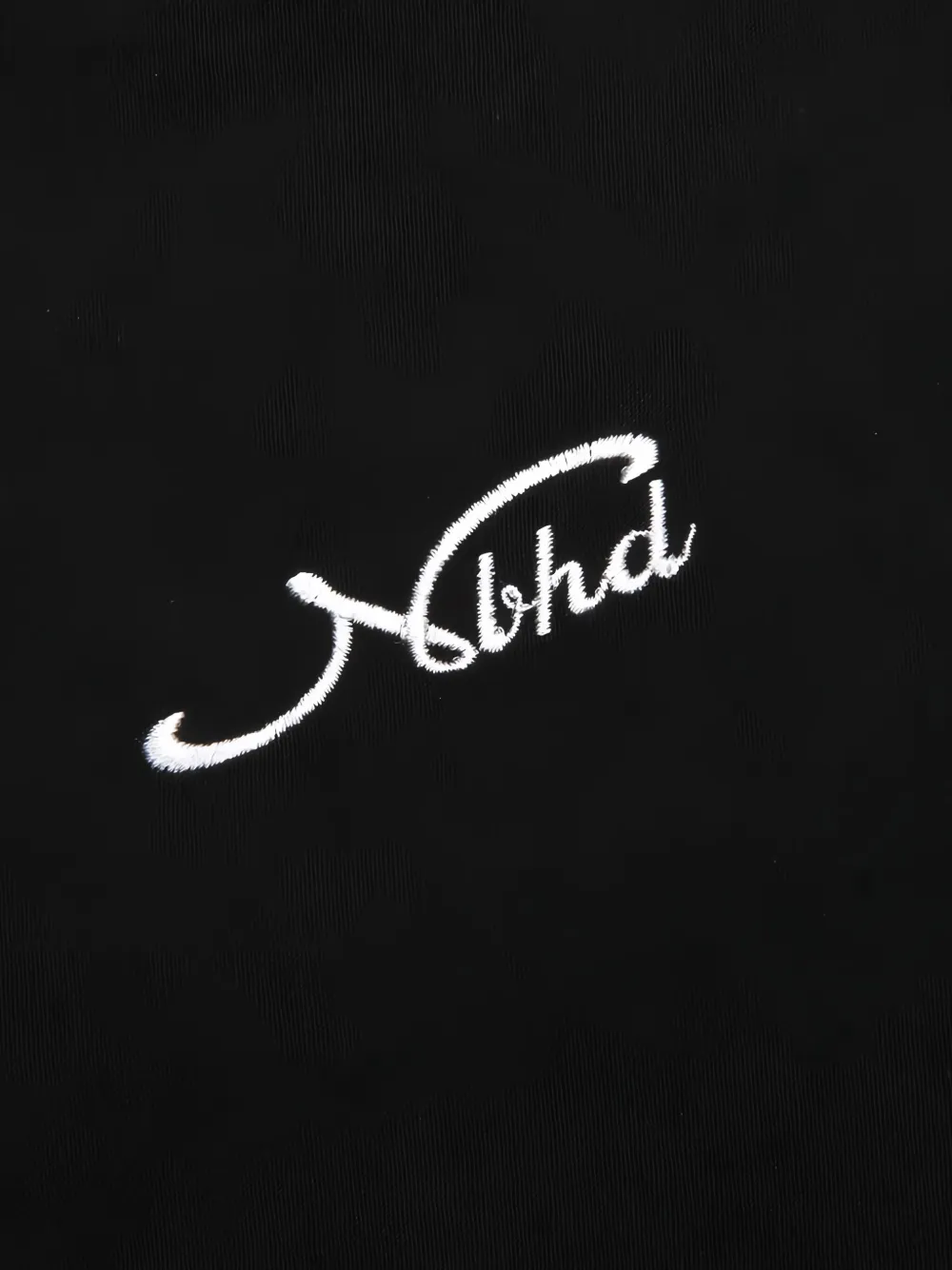 Neighborhood Overhemd met geborduurd logo Zwart