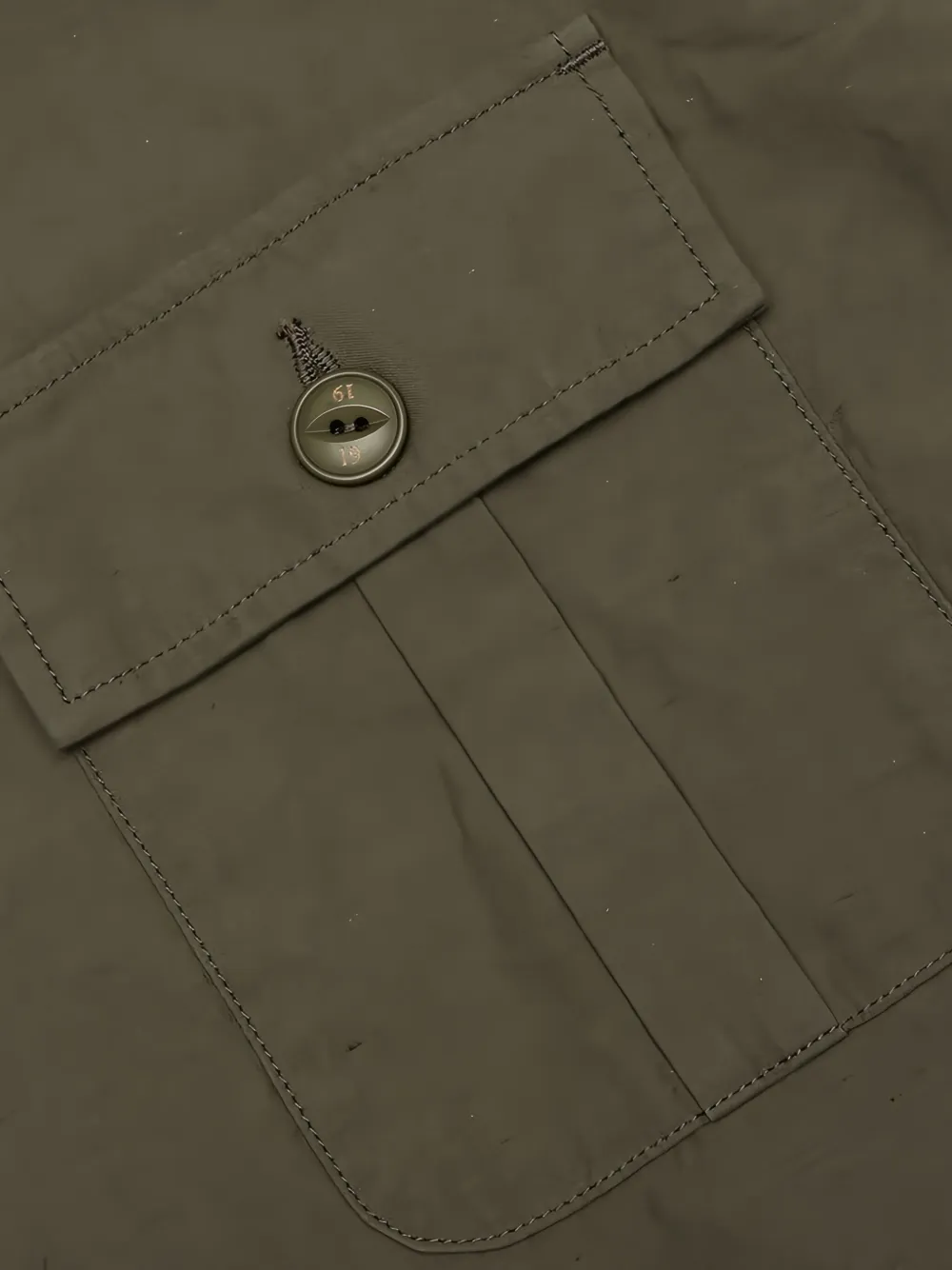 Neighborhood Overhemd met geborduurd logo Groen