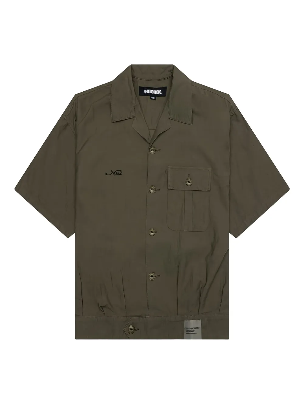 Neighborhood embroidered-logo shirt | Green | Image 1