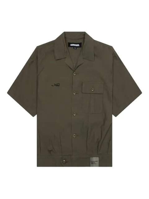 Neighborhood embroidered-logo shirt