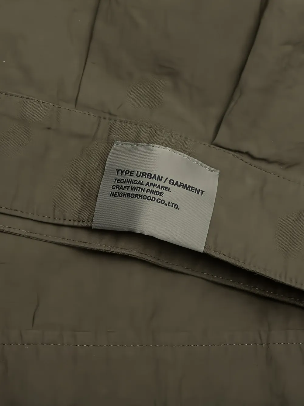 Neighborhood Overhemd met geborduurd logo Groen